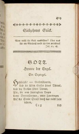 Siebzehntes Stück.
