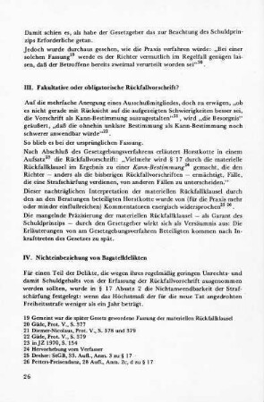III. Fakultative oder obligatorische Strafverschärfung