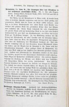 637-638 [Rezension] Freiburger Diözesan-Archiv, N.F. 9