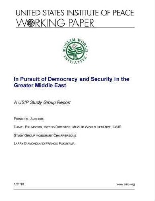 In pursuit of democracy and security in the greater Middle East
