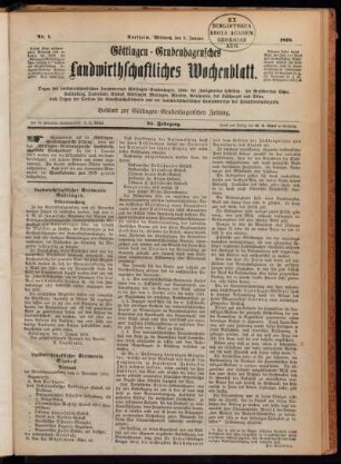 25: Göttingen-Grubenhagensches landwirthschaftliches Wochenblatt