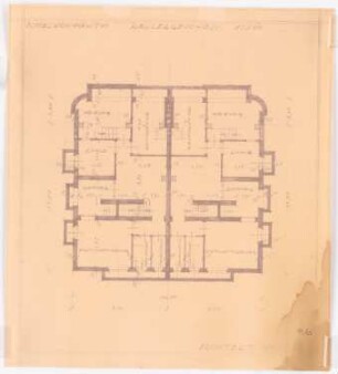 Wohnhaustyp Karlsbader Straße, Berlin-Grunewald: Grundriss KG 1:100