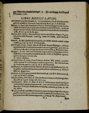 Libri Medici Latini.