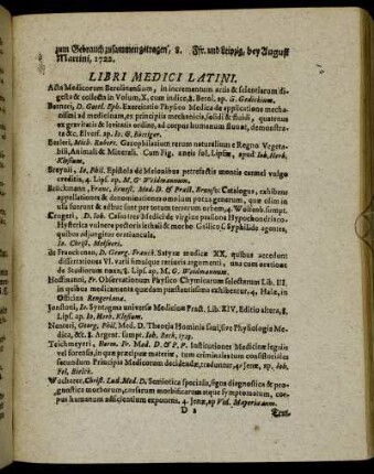 Libri Medici Latini.