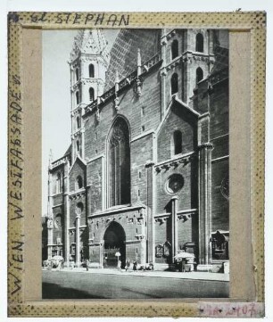 Wien, Stephansdom : Außenansicht von SW, Westfassade