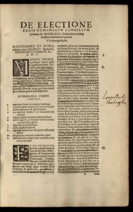 De Electione Regis Romanorum Consilium primum D. Henningi Goden ...