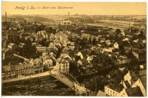 Penig. Blick vom Kirchturm