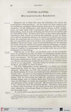 Fünftes Kapitel: Kleinasiatische Baukunst