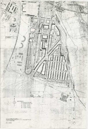 Döllgast, Hans; Augsburg (Bayern); Hochfeld, Bebaungsplan - Lageplan