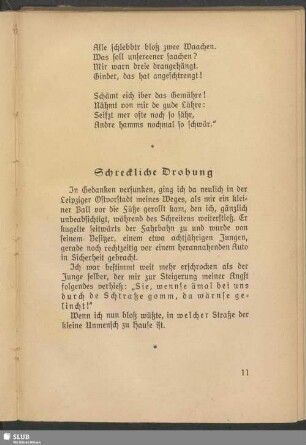 Schreckliche Drohung