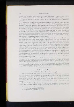 Handwurzelknochen, Ossa carpi.
