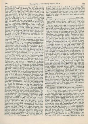 342-343 [Rezension] Kuhn, Gottfried, Beiträge zur Erklärung des salomonischen Spruchbuches