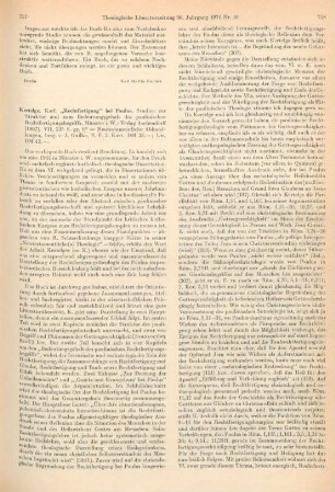 757-759 [Rezension] Kertelge, Karl, Rechtfertigung bei Paulus