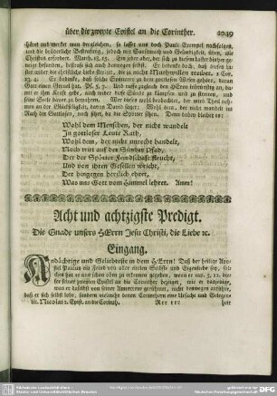 Acht und achtzigste Predigt