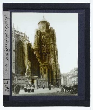 Wien, Stephansdom,Alt, Der Stephansdom in Wien (von NO) (Wien Belvedere 2080)