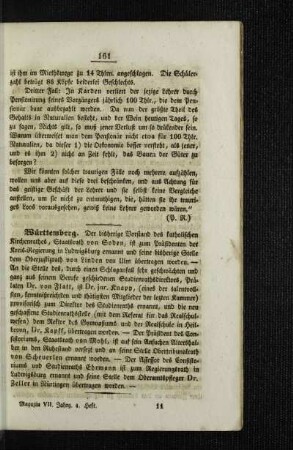 Württemberg : [Schulnachrichten]