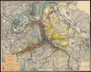 Hagen Bebauungsplan: Baustufenplan Stadt Hagen 1:10000