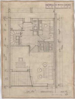 Grund, Peter; Neuenhain, Am Schellenberg; Eigentumswohnungen / Bebauung - Grundriss 1. OG