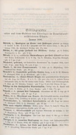 255-260 Bibliographie deutscher theologischer Bücher