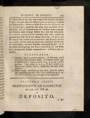 303-321, Ad Lib. XVI. Tit. III. Depositi Vel Contra