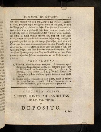 303-321, Ad Lib. XVI. Tit. III. Depositi Vel Contra