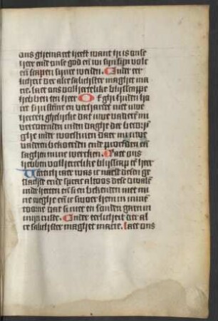 Mette (Fragment, Anfang und Schluss fehlen)