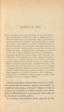 Capítulo XVI. Alarma del Gobierno por la incesante guerra de los piratas moros. - ...