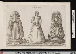 [Frauen aus Antwerpen, in unterschiedlicher Kleidung. Kostümkunde.]