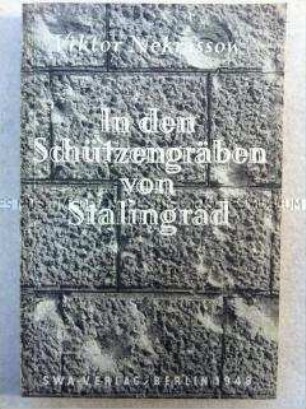 Roman In den Schützengräben von Stalingrad von Viktor Nekrassow