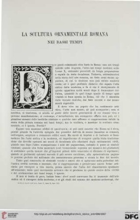 Ser.2: La scultura ornamentale romana nei bassi tempi, [1]