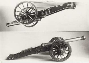 Zwei Geschützmodelle (6 Pf./12 Pf.)