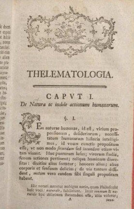 Capvt I. De Natura ac indole actionum humanarum.