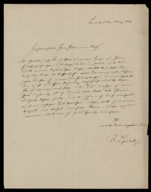 Brief von Rudolf Lipschitz an Franz Ernst Neumann, Bonn, 13.3.1876