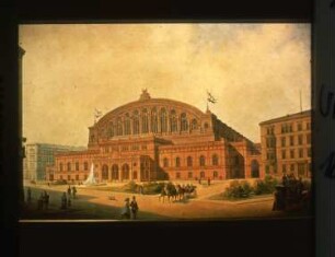 Diapositiv: Askanischer Platz, Anhalter Bahnhof, 1980