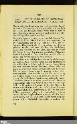 VII 1905 – Ein Erfolgreicher Kongress Und Einige Erfreuliche Tatsachen