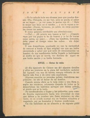 XVIII - Gotas de caña
