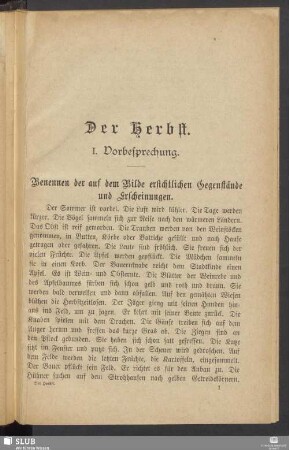 I. Vorbesprechung