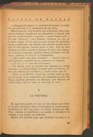 II - La sorpresa