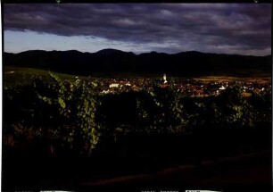 Kirchhofen: vom Batzenberg auf Kirchhofen, im Abendlicht
