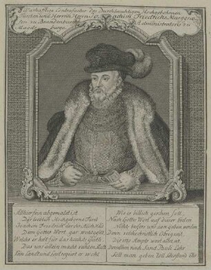 Bildnis des Joachim Friedrich Marggraf zu Brandenburg