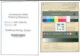Entnazifizierung Gustav Soebbing-Rexing , geb. 05.09.1883 (Landwirt)