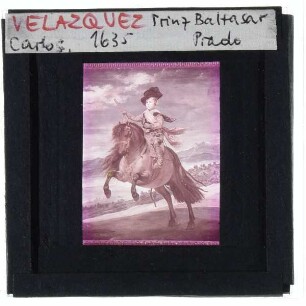 Velázquez, Porträt des Prinzen Balthasar Carlos zu Pferd
