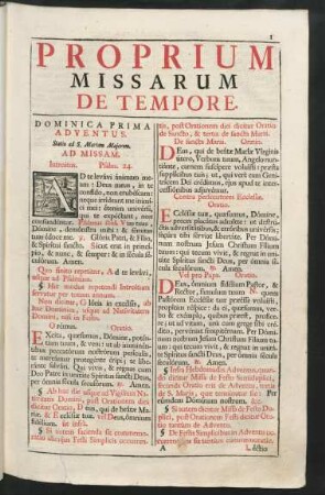 Proprium Missarum De Tempore