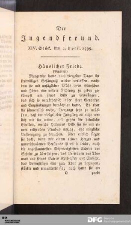 XIV. Stück. Am 2. April. 1799.