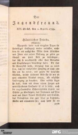 XIV. Stück. Am 2. April. 1799.