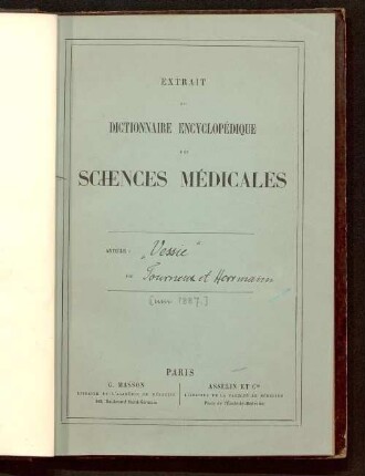 Vessie : § II. histologie