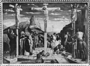 Pala di San Zeno — Predellenbild — Kreuzigung Christi