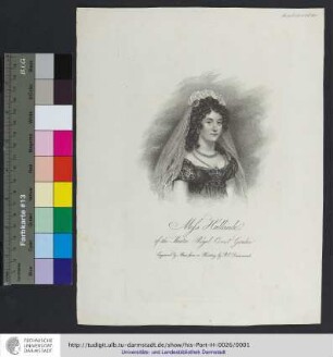 Miss Hallande, of the Theatre Royal Covent Garden