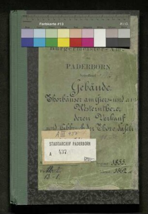 Torhäuser am Giers- und am Westerntor, deren Verkauf und Abbruch der Tore