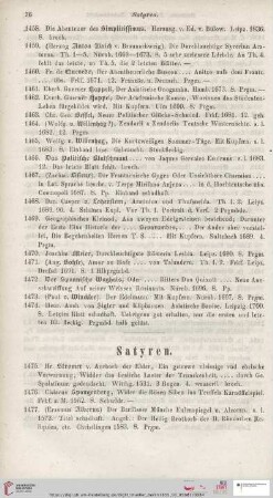 Satyren (Nr. 1475 - 1543)